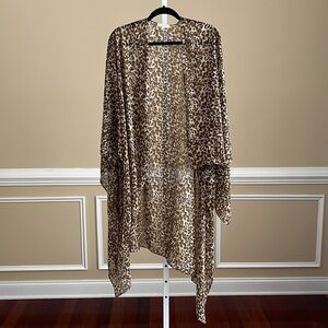 Easel Animal Print Kimono Cover Up Size 2X